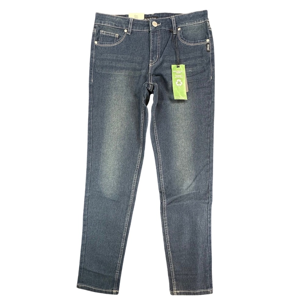 Silver Jeans Co Sasha Skinny Jeans Girls 16 Blue Eco Denim Slim Fit NWT - Picture 2 of 16